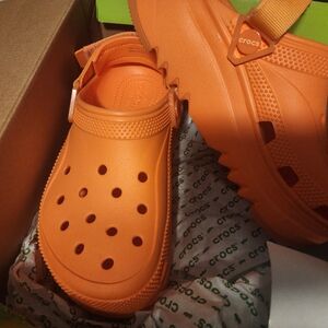 Crocs Orange Heels Men's 5.5 Womens 7